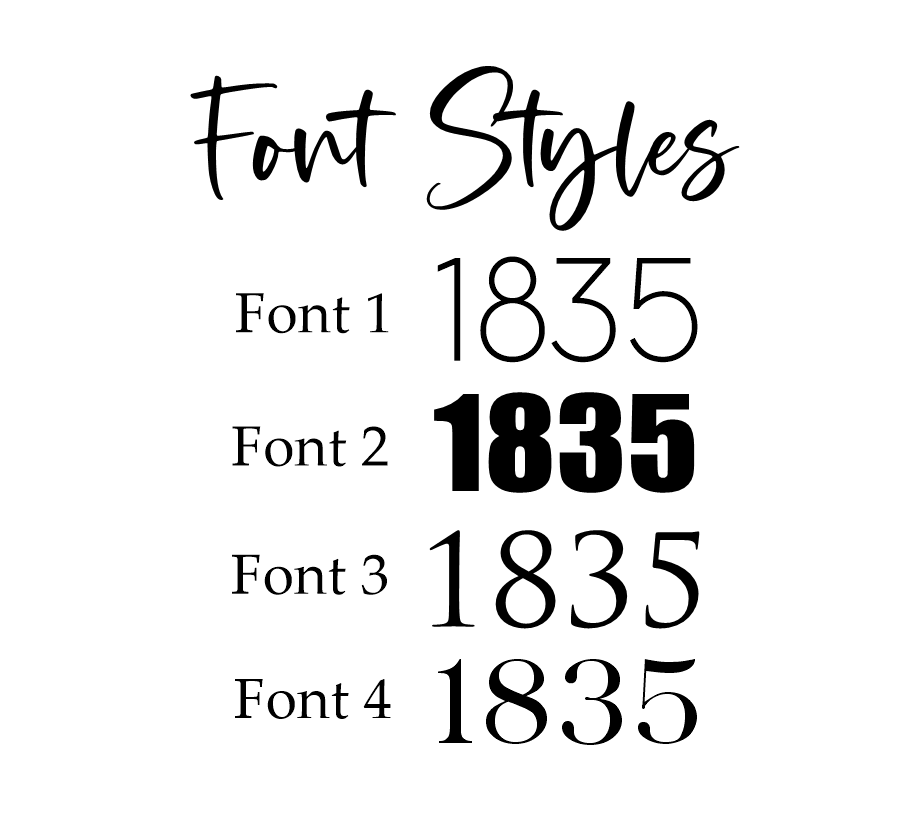 Custom Address House Numbers Sign - Framed Wood sign