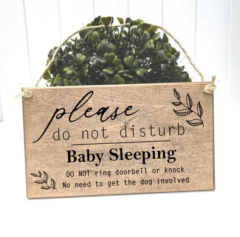 Baby Sleeping - No need to get dog involved - Do not knock