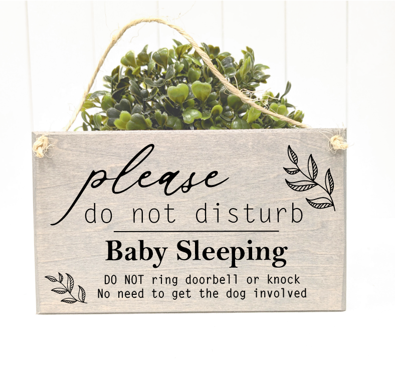 Baby Sleeping - No need to get dog involved - Do not knock