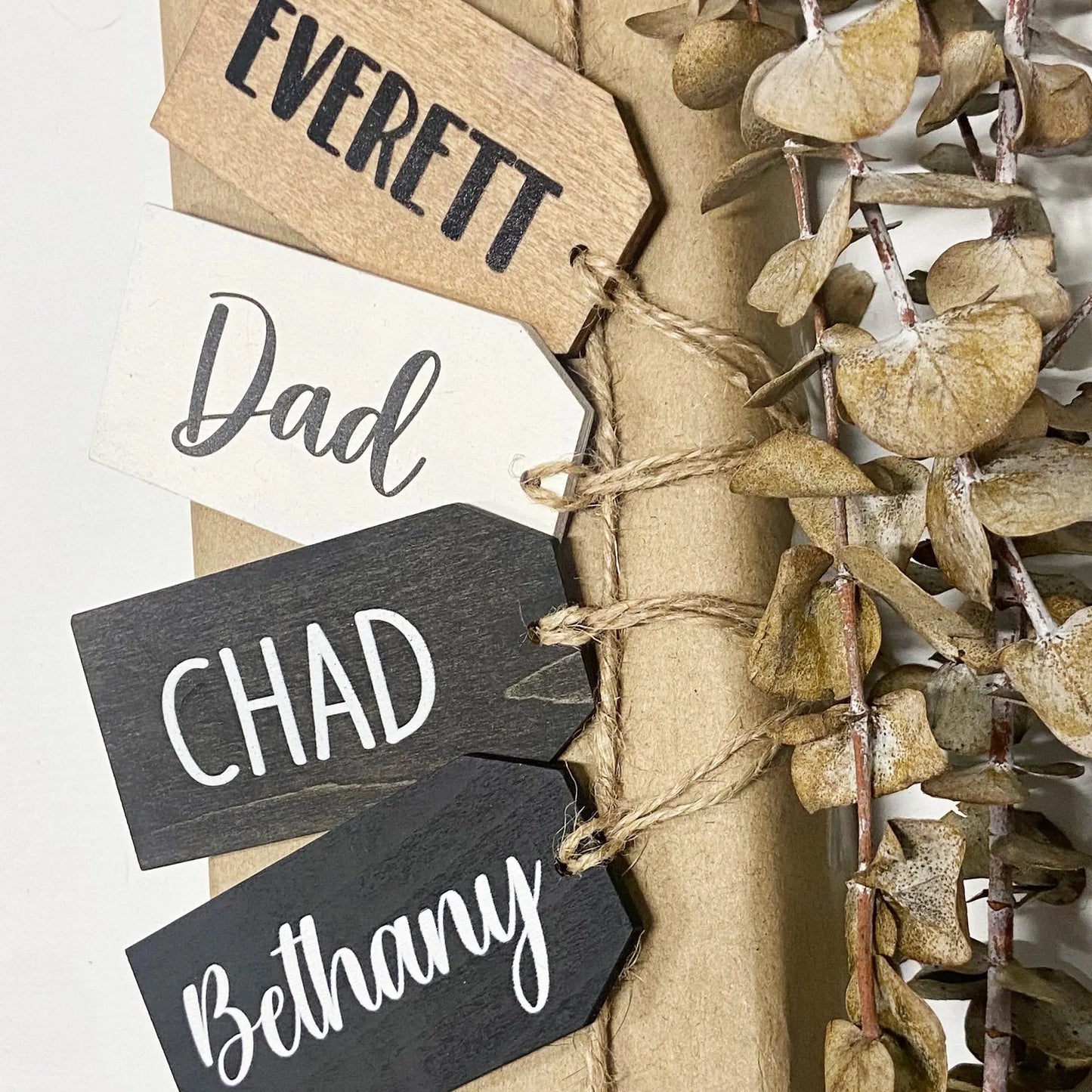 Custom Wood Tags - Personalized name tags