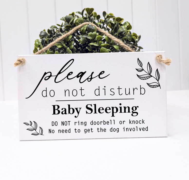 Baby Sleeping - No need to get dog involved - Do not knock