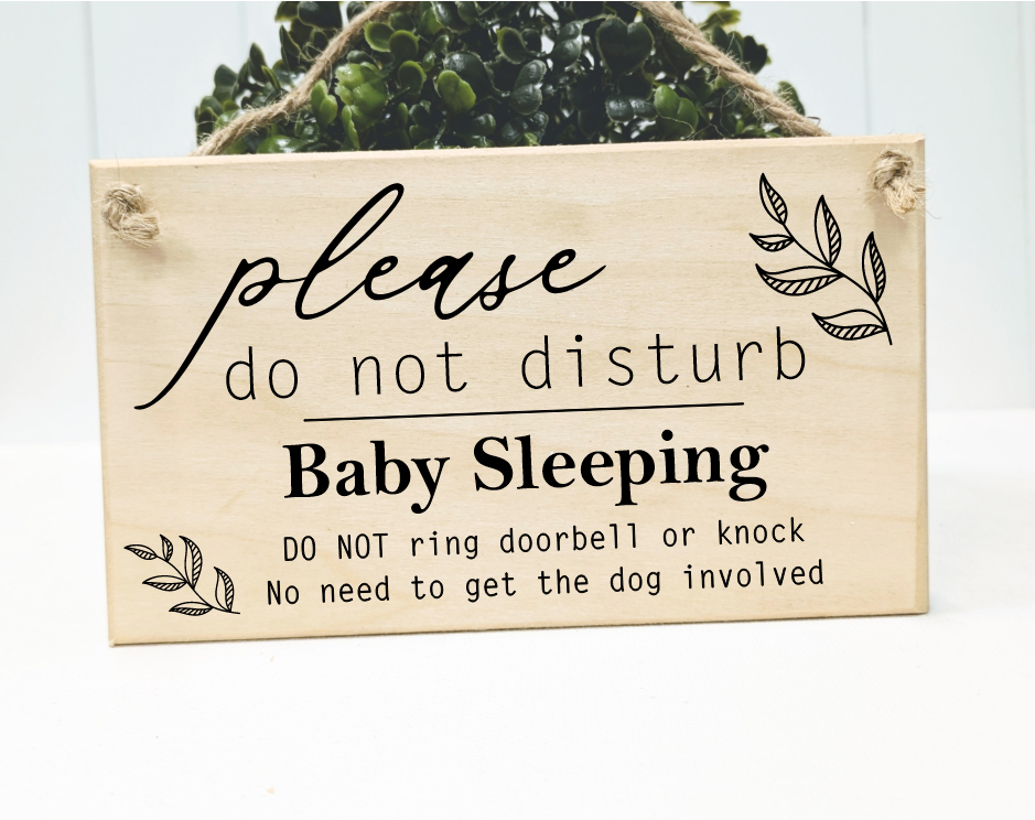 Baby Sleeping - No need to get dog involved - Do not knock