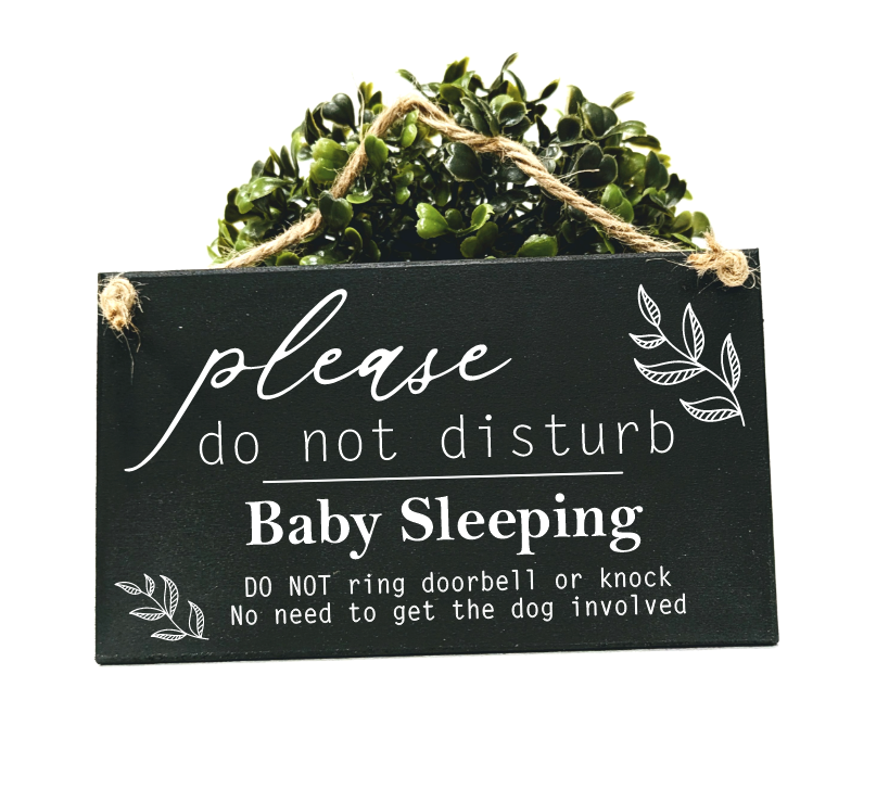 Baby Sleeping - No need to get dog involved - Do not knock