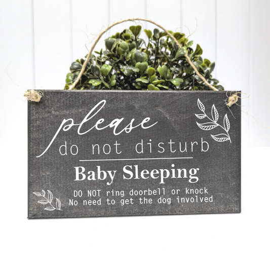 Baby Sleeping - No need to get dog involved - Do not knock