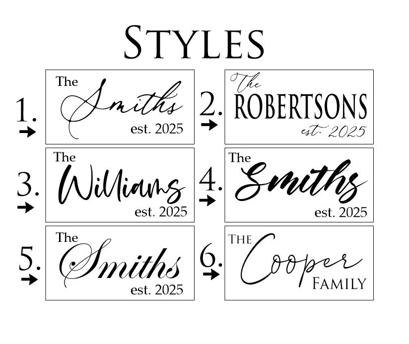 Family Name Sign - Custom Wood Family Sign - Wedding Anniversary Gift - Personalized Sign