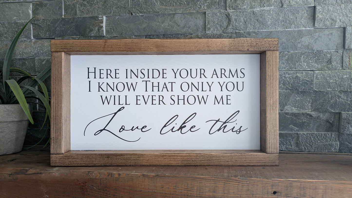 Custom Wood Framed Sign - Grandparents Gift - Personalized Sign