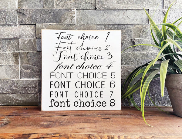 Custom 8"x8" sign