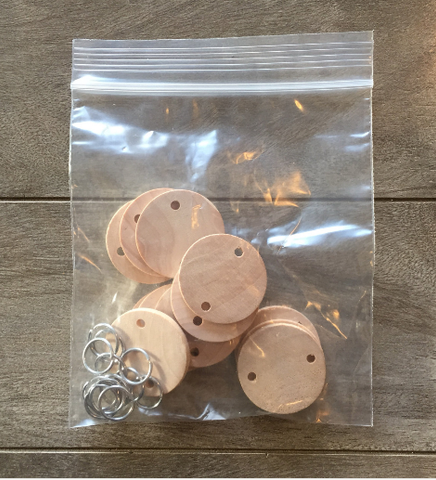 12 Extra Discs with rings for Date Reminder and Birthday Boards