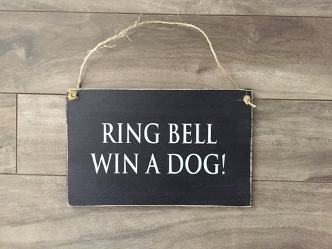 Stock - Ring bell win a dog 5"x8"