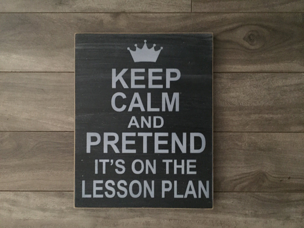 Stock - Keep calm lesson plan 8"x10"